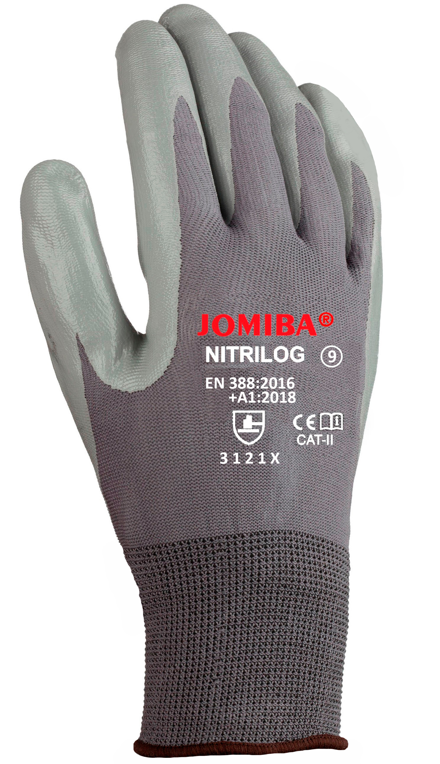 Guantes Anticortes con recubrimiento de nitrilo arenoso NITRIGLAS, Jomiba