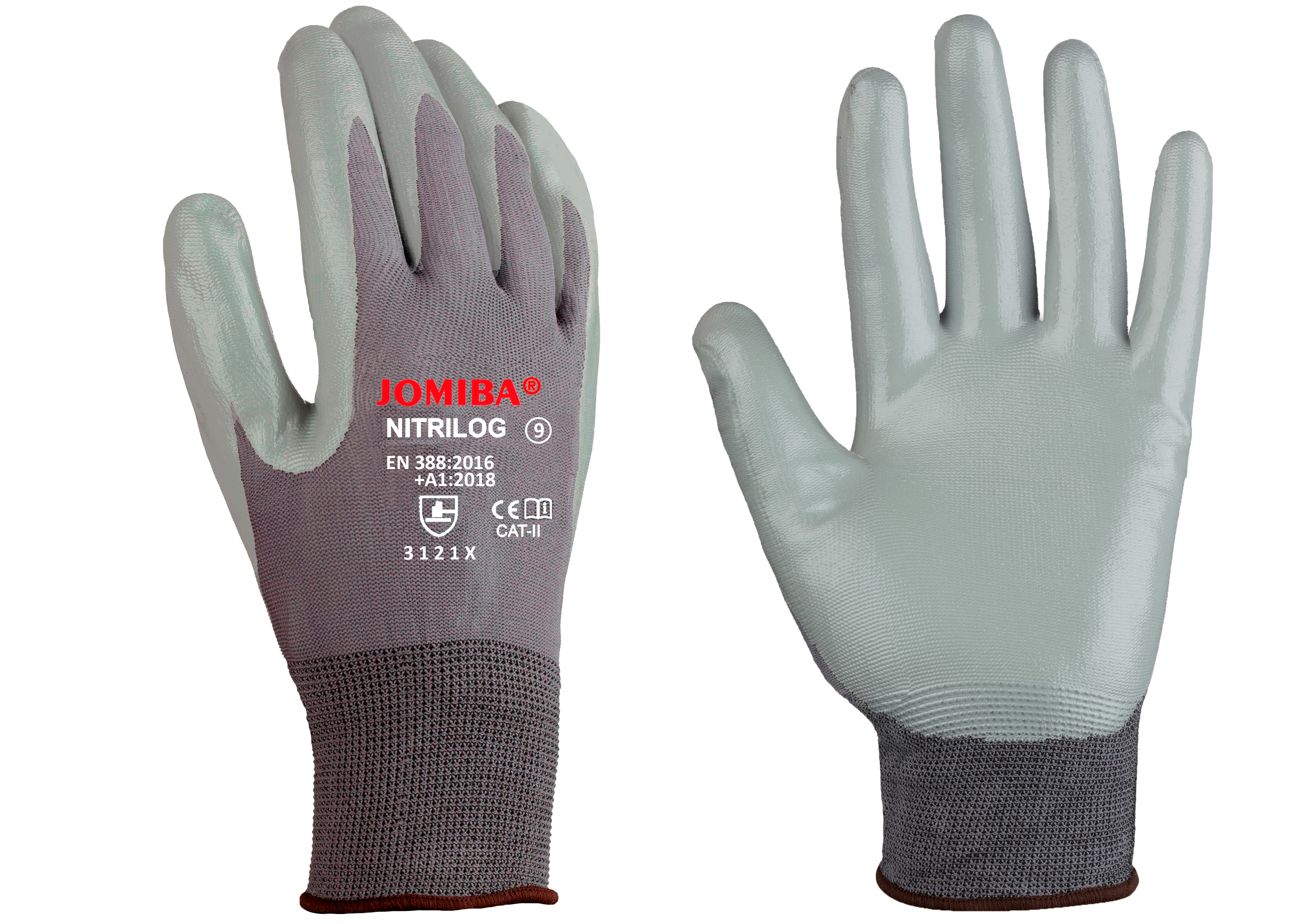 Guantes Anticortes con recubrimiento de nitrilo arenoso NITRIGLAS, Jomiba