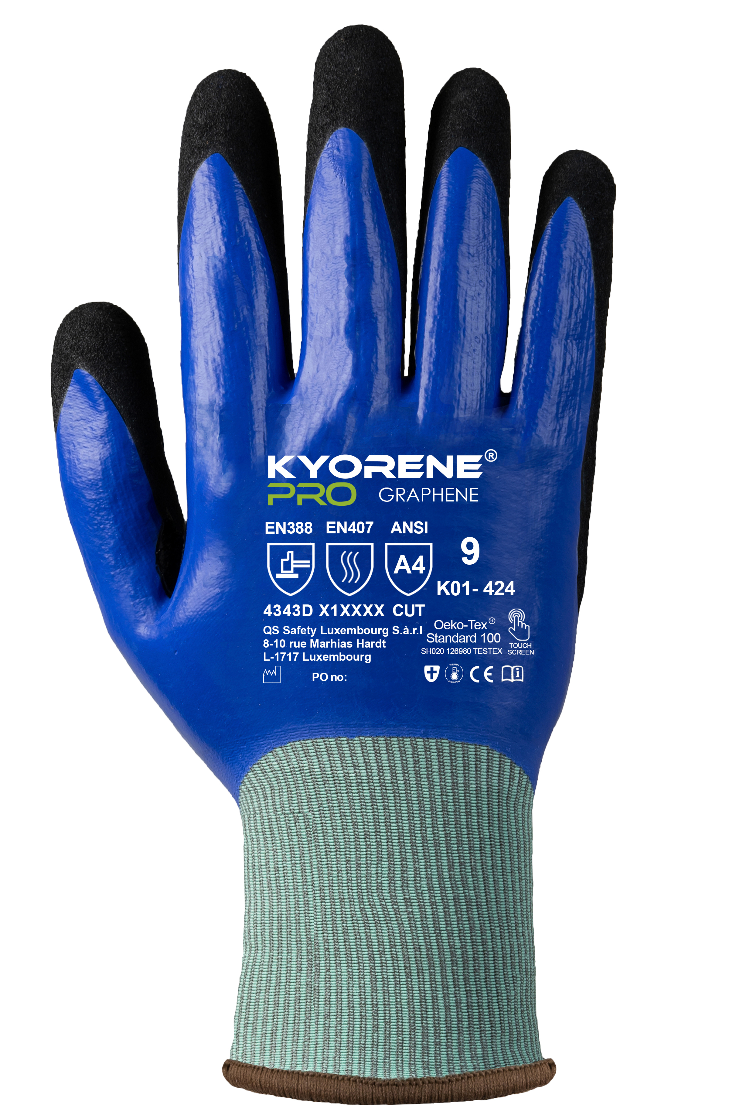 Dorso del producto KYORENE® PRO GRAPHENE                                                                                                               K01-424