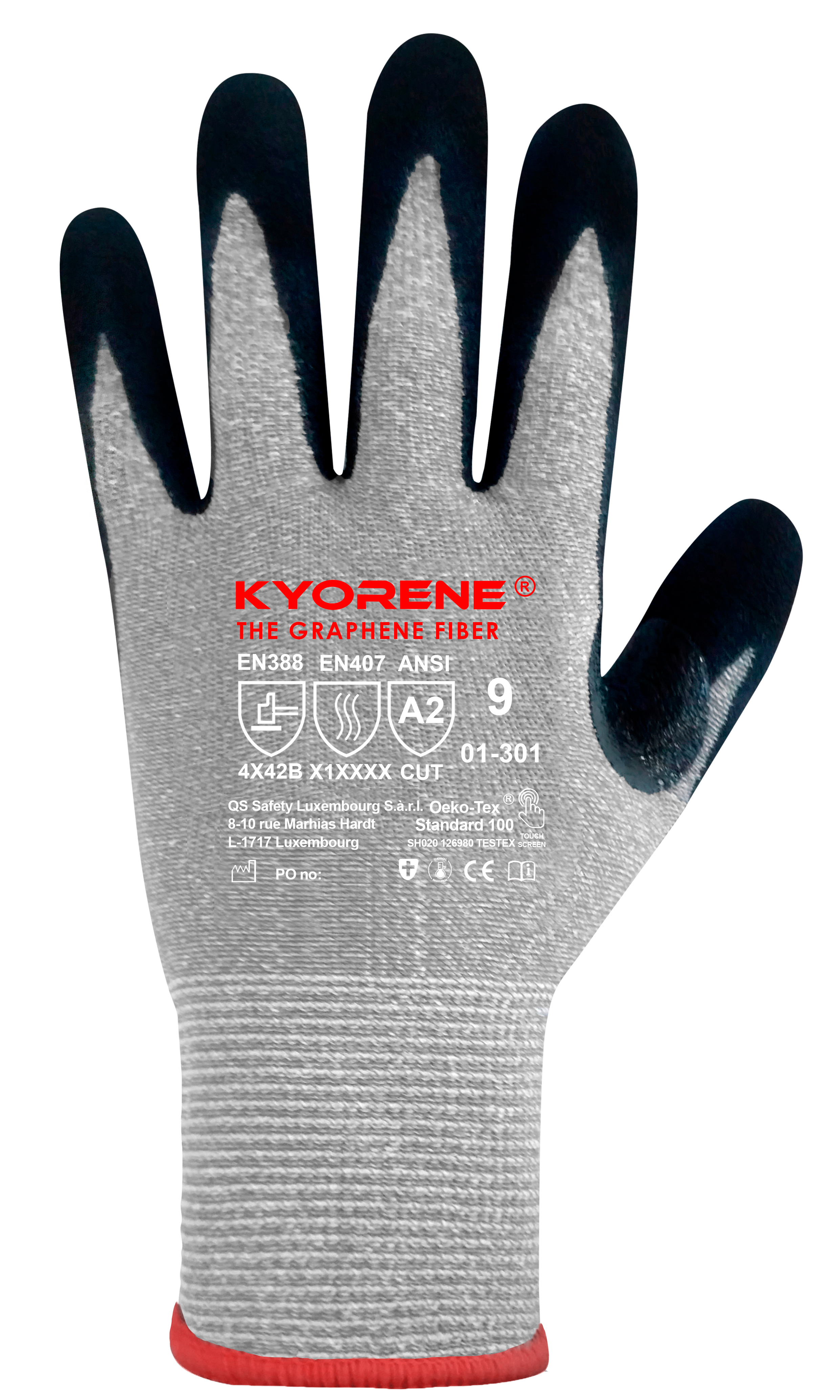 Dorso del producto KYORENE® THE GRAPHENE FIBER   01-301
