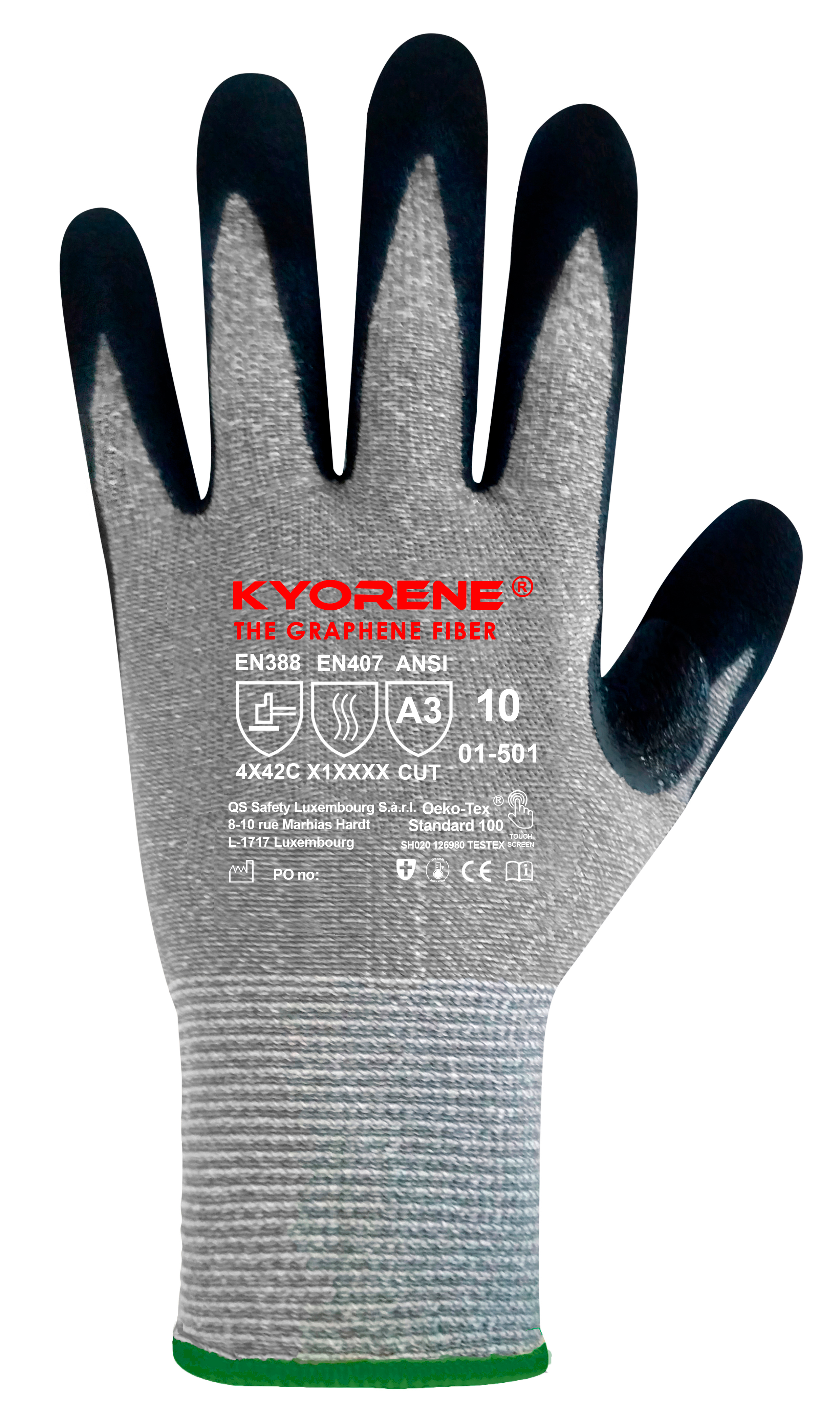 Dorso del producto KYORENE® THE GRAPHENE FIBER   01-501
